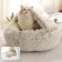 Round Plush Cat Warm Bed