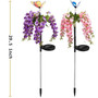 Solar Garden Stake Decorations Lawn Flower Lights Outdoor