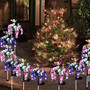 Solar Garden Stake Decorations Lawn Flower Lights Outdoor