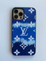 LV Designer Blue IPhone Case