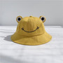 Kawaii Frog Bucket Hat Summer Sun Cap #JU2929