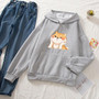 Cute Chubby Cheeks Shiba Inu Hoodie Kawaii Sweater #JU2920