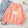 Cute Chubby Cheeks Shiba Inu Hoodie Kawaii Sweater #JU2920