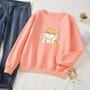 Cute Chubby Cheeks Shiba Inu Hoodie Kawaii Sweater #JU2920