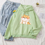 Cute Chubby Cheeks Shiba Inu Hoodie Kawaii Sweater #JU2920