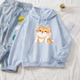 Cute Chubby Cheeks Shiba Inu Hoodie Kawaii Sweater #JU2920