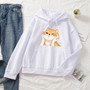 Cute Chubby Cheeks Shiba Inu Hoodie Kawaii Sweater #JU2920