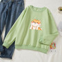 Cute Chubby Cheeks Shiba Inu Hoodie Kawaii Sweater #JU2920