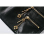 Korean Rivet Zipper Skirt Chic Leather Mini #JU2991