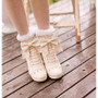 High Heeled Bow Lace Boots Lolita Shoes [3 Colors] #JU2219