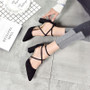 Elegant Pointed Toe High Heels Cross Tie Shoes [4 Colors] #JU2153