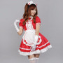 K-ON! Lolita Ruffled Maid Uniform Cosplay [2 Colors] #JU2113