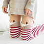 Kawaii Christmas Warm Fuzzy Stockings Thigh High Socks [2 Styles] #JU2059