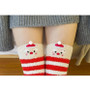 Kawaii Christmas Warm Fuzzy Stockings Thigh High Socks [2 Styles] #JU2059