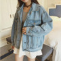 Harajuku Style Vintage Oversize Denim Jacket #JU1935