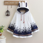 Cute Autumn Rabbit Ear Hooded Cloak [3 Colors] #JU1858