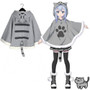 Kawaii Neko Atsume Cloak Kitty Cat Fleece #JU1793