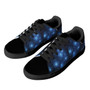 Olanquan Black Low Top Leather Sneakers