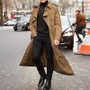 New Long Coat Men Spring Autumn Men's Trench Casual Trench Coat