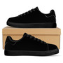 Olanquan Sneakers Black Low Top Leather Sneakers