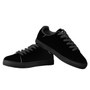 Olanquan Sneakers Black Low Top Leather Sneakers