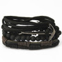 Bead Leather Bangle