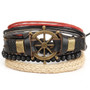 Bead Leather Bangle