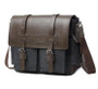 Khaki Messenger Crossbody Canvas Bag