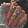 Vintage Bohemian Ring Set