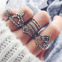 Vintage Bohemian Ring Set