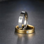 Titanium Cubic Zirconia Fashion Ring