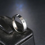 Titanium Cubic Zirconia Fashion Ring