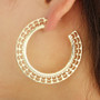 Hollow Out Hoop Earrings