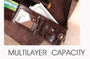 Real Cowhide Leather Men's Compact Wallet