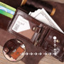 Real Cowhide Leather Men's Compact Wallet