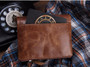 Genuine Crazy Horse Cowhide Men's Clutch Wallet