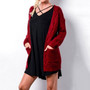 Women Knitted Cardigan Sweater With Pockets