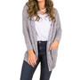Women Knitted Cardigan Sweater With Pockets