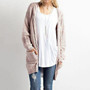 Women Knitted Cardigan Sweater With Pockets