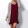 Women Knitted Cardigan Sweater With Pockets