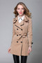 Women Double Breasted Trench Coat