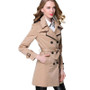 Women Double Breasted Trench Coat