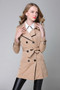 Women Double Breasted Trench Coat