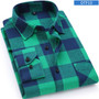 Men's Flannel Long Sleeve Plaid Shirt