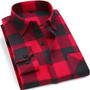 Men's Flannel Long Sleeve Plaid Shirt