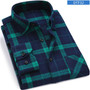 Men's Flannel Long Sleeve Plaid Shirt