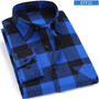 Men's Flannel Long Sleeve Plaid Shirt