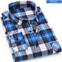 Men's Flannel Long Sleeve Plaid Shirt