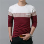 Men's Slim Fit Long Sleeve O-Neck T Shirt