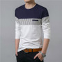 Men's Slim Fit Long Sleeve O-Neck T Shirt